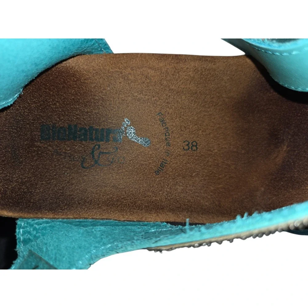 Bionatura teal leather